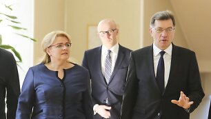 Algimanta Pabedinskienė, Tomas Davulis ir Algirdas Butkevičius