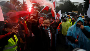 Ūkininkų protestas Varšuvoje