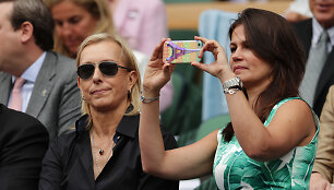 Martina Navratilova su savo žmona Julia Legimova