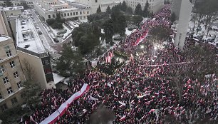 Opozicijos protestai Lenkijoje