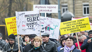 Pienininkų protesto akcija