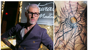 Liutauras Salasevičius ir jo naujoji tatuiruotė ant kaklo 