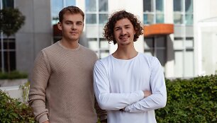 Brite įkūrėjai Andrius Ratkevičius ir Simas Jara&scaron;ūnas