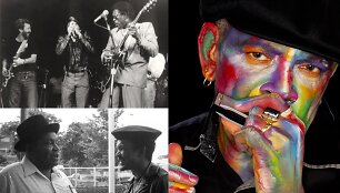 Sugar Blue ir Willie DIxon bei Sugar Blue, Eric Clapton ir Buddy Guy