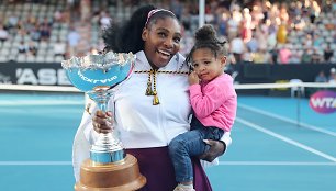 Serena Williams ir dukrytė Alexis Olympia