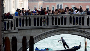 Turistai Venecijoje