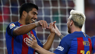 Luisas Suarezas ir Lionelis Messi