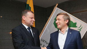 Saulius Skvernelis ir Ramūnas Karbauskis