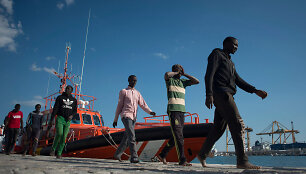 I&scaron;gelbėti migrantai