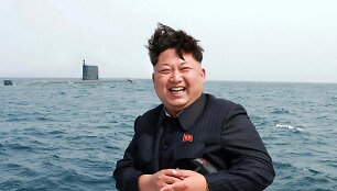 &Scaron;iaurės Korėjos lyderis Kim Jong Unas