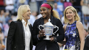 Martina Navratilova, Serena Williams ir Chris Evert