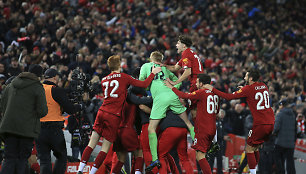 „Liverpool“ futbolininkų triumfas