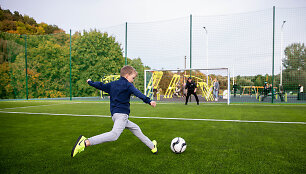 Paplaujoje atidarytas Kaukysos sporto aik&scaron;tynas