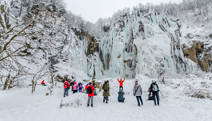 Plitvicos nacionalinis parkas žiemą