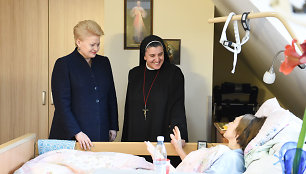 Prezidentė lankėsi Vilniaus pal. kun. Mykolo Sopočkos hospise