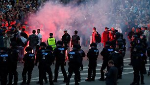 Kra&scaron;tutinių de&scaron;iniųjų protestas Vokietijoje