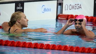 Rūta Meilutytė ir Julija Jefimova