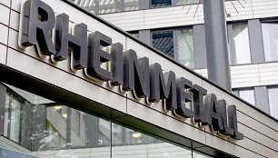 „Rheinmetall“ logotipas / Thomas Banneyer / dpa/picture-alliance