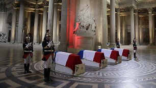 Paryžiaus Panteone perlaidoti keturi prancūzų pasiprie&scaron;inimo naciams didvyriai