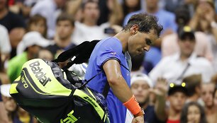 Rafaelis Nadalis &bdquo;US Open&ldquo; čempionato a&scaron;tuntfinalyje krito prie&scaron; Lucasą Pouille