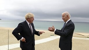 Borisas Johnsonas ir Joe Bidenas