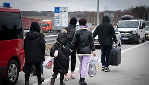 Į Europą besitraukiantys ukrainiečiai