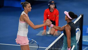 Karolina Pli&scaron;kova ir Naomi Osaka
