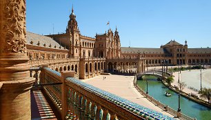 Plaza de Espana aikštė, Sevilija, Ispanija