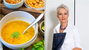 Nida Degutienė ir jos virta tailandieti&scaron;ka cukinijų sriuba