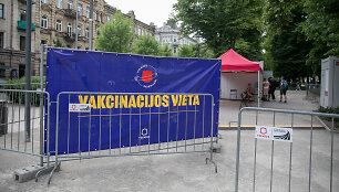 Naujasis vakcinacijos punktas Lukiškių aikštėje