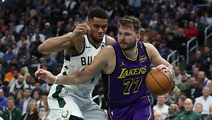 Giannis Antetokounmpo ir Luka Dončičius