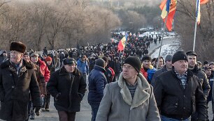 Opozicijos demonstracija Moldovoje