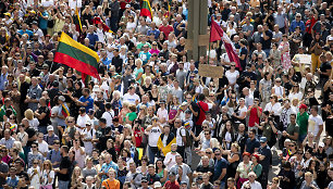 Protestas prieš Galimybių pasą