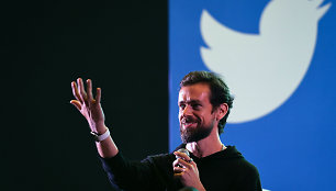 „Twitter“ įkūrėjas ir vadovas Jackas Dorsey