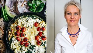 Nida Degutienė ir jos kepta fritata