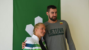 Rūta Meilutytė ir Jonas Valančiūnas