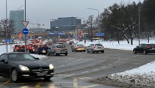 Eismas Vilniuje lijundros metu