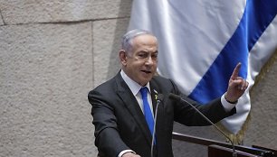 Izraelio premjeras Benjaminas Netanyahu