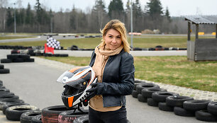 Žinomi žmonės kartingų trasoje
