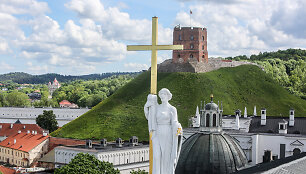 Vilniaus panorama i&scaron; Katedros varpinės