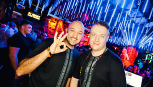 Vakarėlio klube &bdquo;Mojo Lounge&ldquo; akimirka