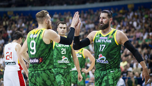 Ignas Brazdeikis ir Jonas Valančiūnas