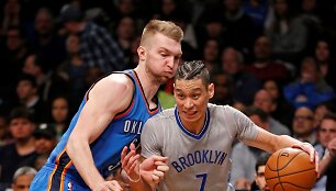 Domantas Sabonis ir Jeremy Linas