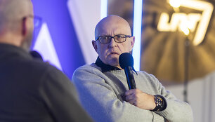 Sigito Parulskio ir Sauliaus Tomo Kondroto pokalbis knygų mugėje