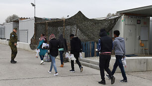 Migrantų registracijos punktas Vokietijoje