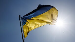 Ukrainos vėliava / Matthias Balk / dpa/picture-alliance