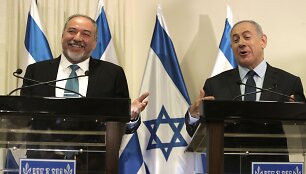 Avigdoras Liebermanas ir Benjaminas Netanyahu