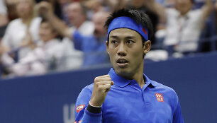 Kei Nishikoris &bdquo;US Open&ldquo; ketvirtfinalyje patiesė Andy Murray
