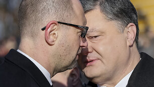 Arsenijus Jaceniukas ir Petro Poro&scaron;enka