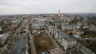 Šiaulių panorama nuo „Šiaulių“ viešbučio stogo